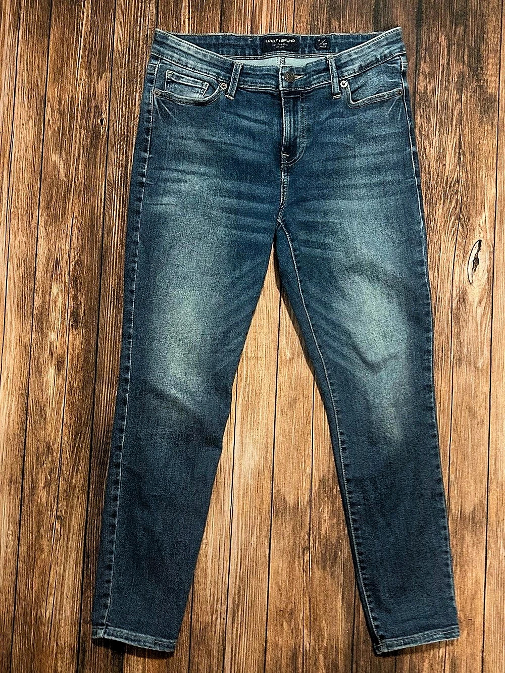 Lucky Brand Ankle Jeans Skinny Waist 8 Blue